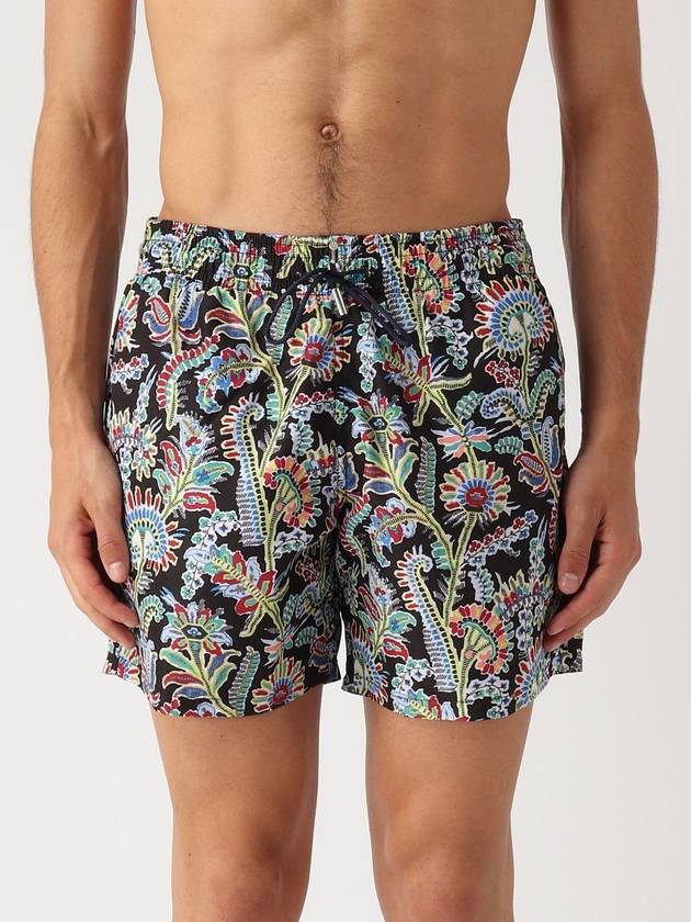 Paisley Print Logo Swim Shorts - ETRO - BALAAN 2