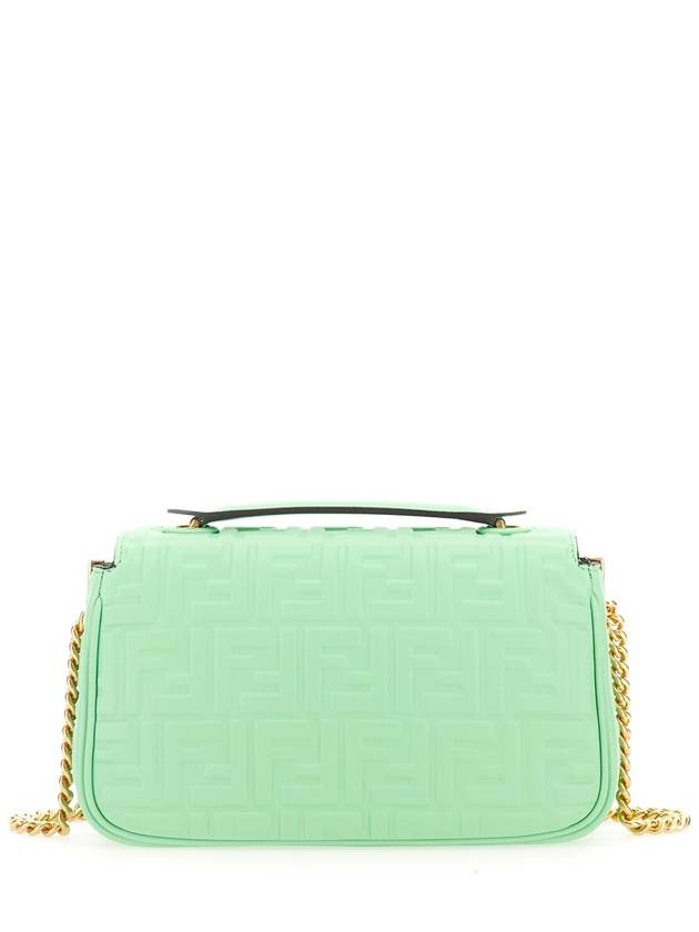 Baguette Medium Nappa Leather Chain Shoulder Bag Green - FENDI - BALAAN 4