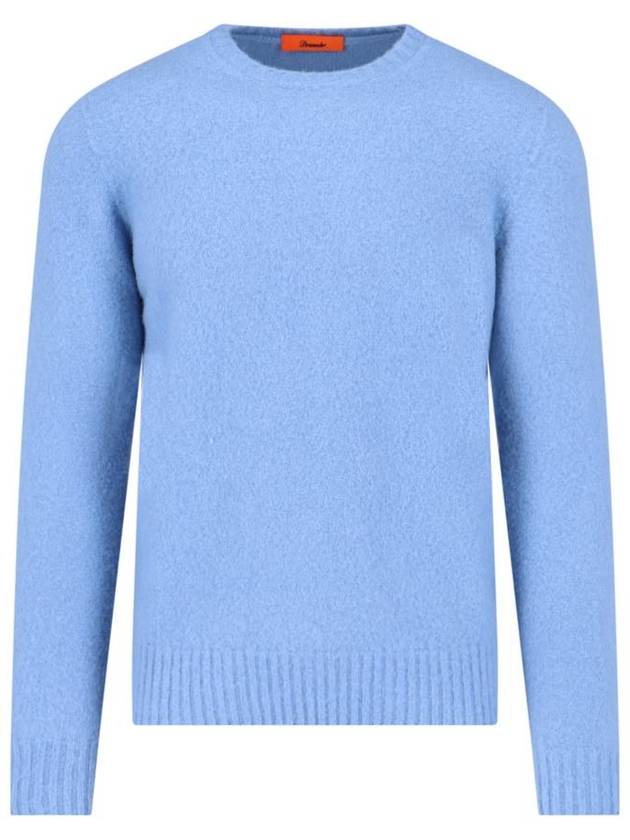 Men s Crew Neck Wool Knit Top Blue - DRUMOHR - BALAAN 2