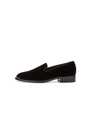 WOMEN LIDIA Velor Loafers Black - GIUSEPPE ZANOTTI - BALAAN 1