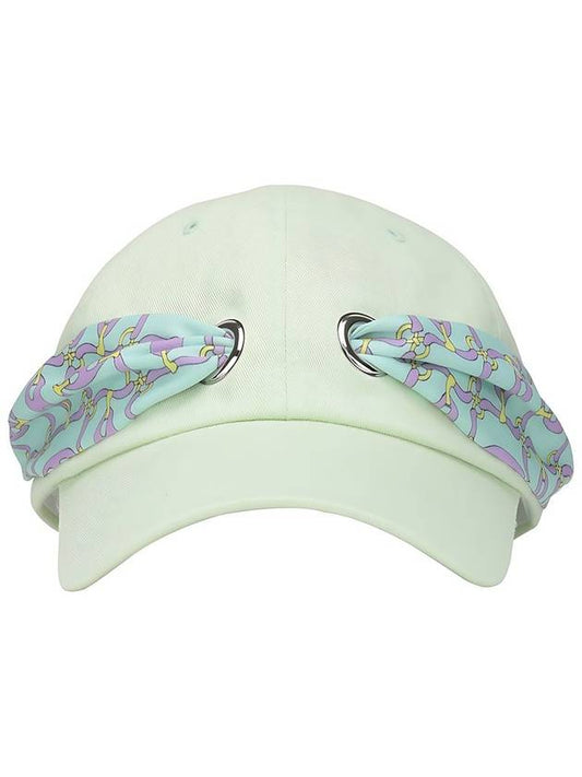 Scarf Ribbon Decoration Soft Type Pastel Green Ball Cap DO9242AC16 3 - DOYOUKNOWMC GOLF WEAR - BALAAN 1