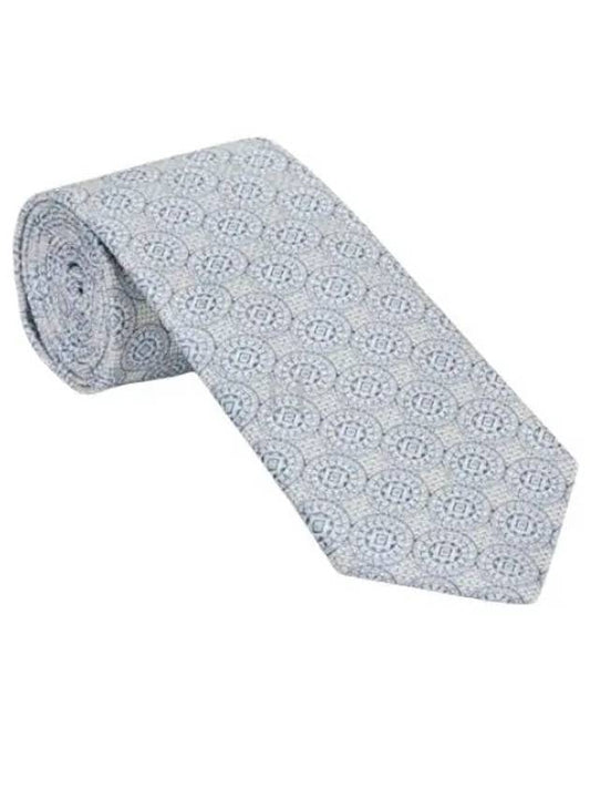 Silk Jacquard Tie Grey - BRUNELLO CUCINELLI - BALAAN 2