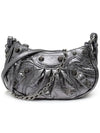 Women's Le Cagol Mini Shoulder Bag Silver - BALENCIAGA - BALAAN.