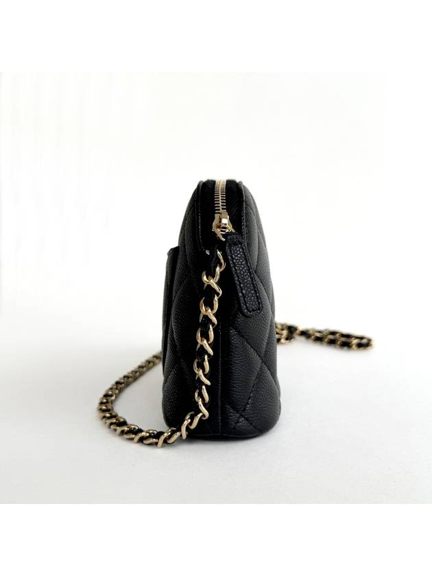 CC Logo Mini Pouch Cross Bag Black - CHANEL - BALAAN 4