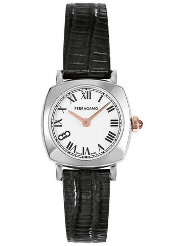 Ferragamo Soft Square Quartz White Dial Ladies Watch SFKU00123 - SALVATORE FERRAGAMO - BALAAN 1