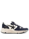 Running Sole Distressed Leather Suede Mesh Low-Top Sneakers - GOLDEN GOOSE - BALAAN 2