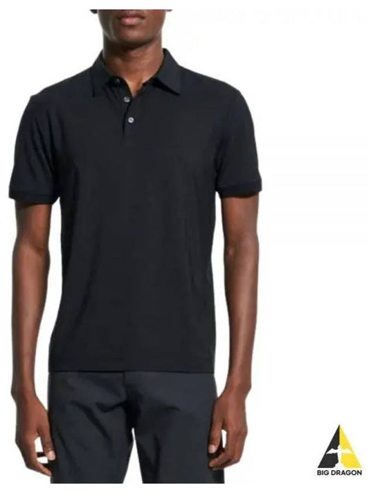 NORAN POLO JERSEY LY O0299511 001 Yellow Jersey Polo T-Shirt - THEORY - BALAAN 1
