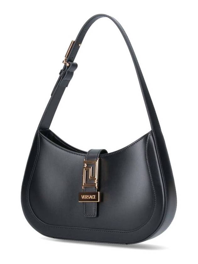 Greca Goddess Small Hobo Shoulder Bag Black - VERSACE - BALAAN 3