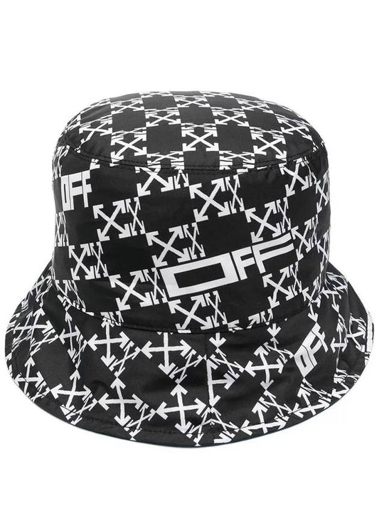 Monogram Reversible Bucket Hat Black Blue - OFF WHITE - BALAAN 2