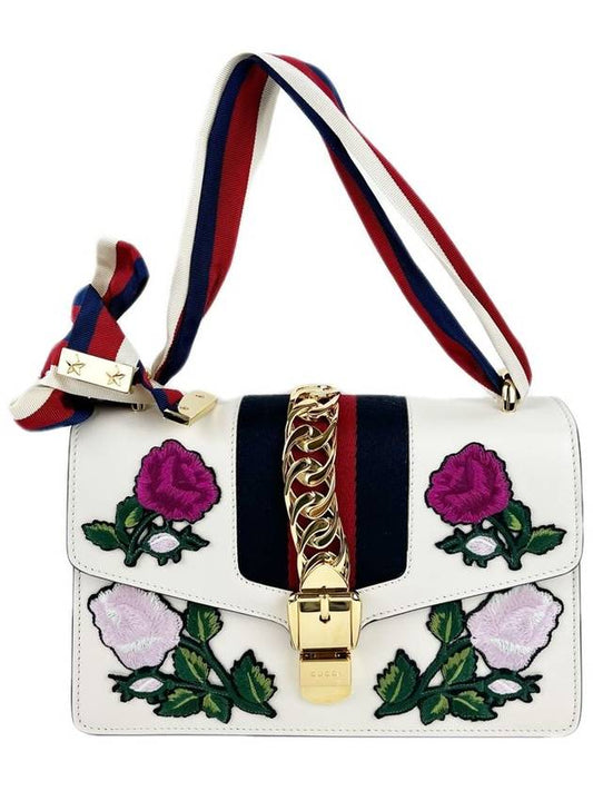 Sylvie embroidered shoulder bag 421882 - GUCCI - BALAAN 2