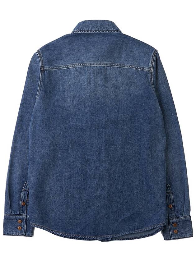 WoMen's Dempo Classic Denim Shirt Dusky Blue - CHLOE - BALAAN 3