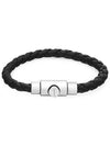 Salvatore braided bracelet black - SALVATORE FERRAGAMO - BALAAN 5