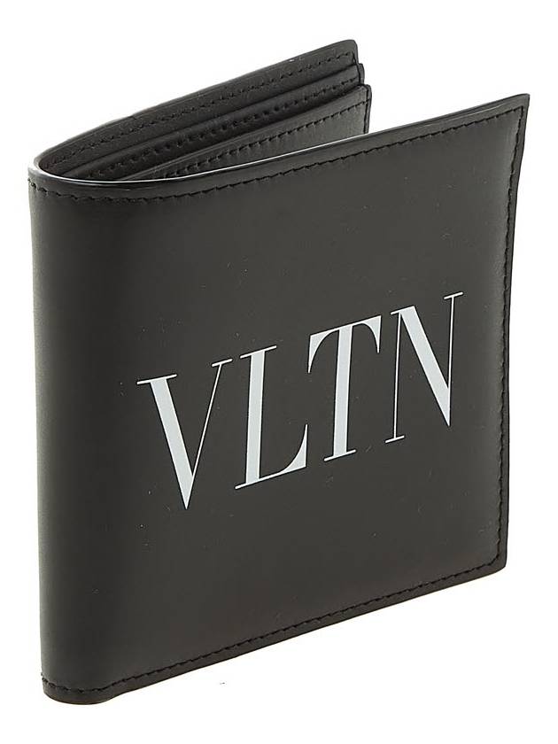 VLTN Logo Half Wallet Black - VALENTINO - BALAAN 3