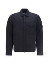 Men's Chrome R Over Shirt Zip Up Jacket Navy - CP COMPANY - BALAAN 1