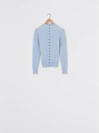 Fitted Seamless Wool Cardigan Cloud Blue - LEMAIRE - BALAAN 2