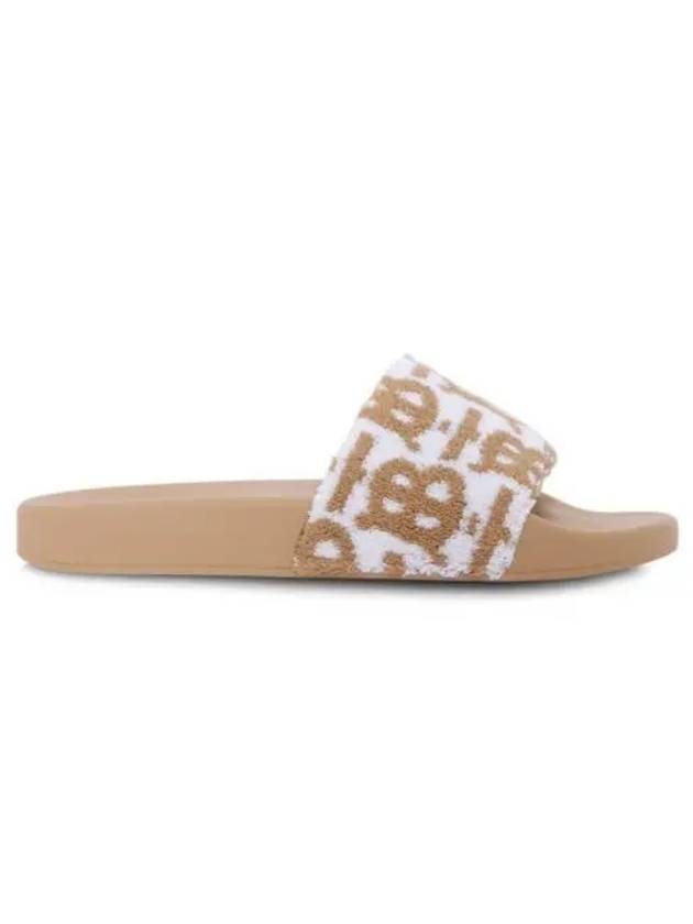 Women s Monogram Jacquard Slippers Beige 8056745 - BURBERRY - BALAAN 1