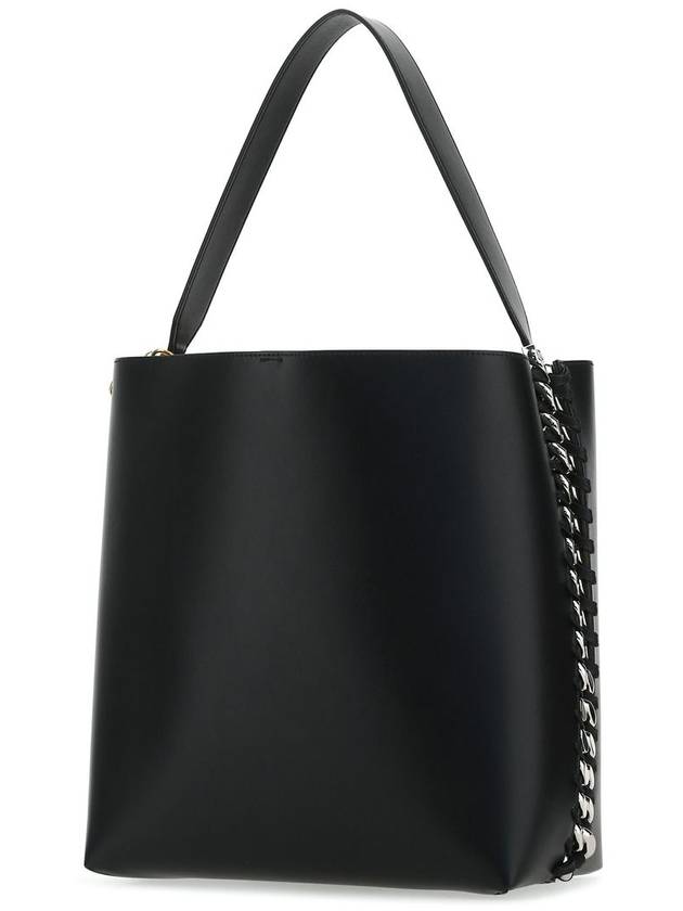 Plame Leather Tote Bag Black - STELLA MCCARTNEY - BALAAN 3