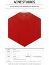 Fairview Face Patch Crew Neck Sweatshirt Red - ACNE STUDIOS - BALAAN 3