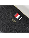 Grosgrain Tab Leather Continental Long Wallet Black - THOM BROWNE - BALAAN 7