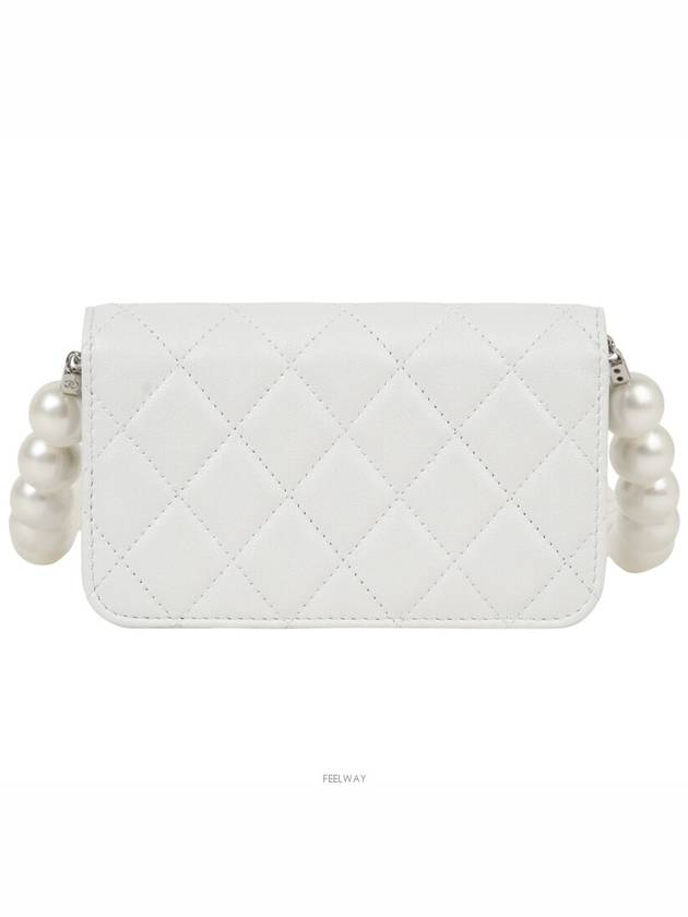 Pearl chain WOC white silver 74590 - CHANEL - BALAAN 3