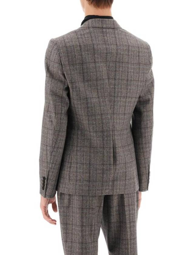 Prince Of Wales Wool Jacket - CELINE - BALAAN 4