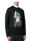 Men's Poseidon Print Sweatshirt Black - NEIL BARRETT - BALAAN 3