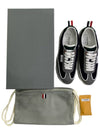 Melton Clear Sole Tech Runner Sneakers Navy Grey - THOM BROWNE - BALAAN 8