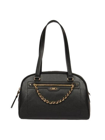 Williamsburg Medium Pebbled Leather Shoulder Bag Black - MICHAEL KORS - BALAAN 1