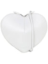 Le Coeur Heart Calfskin Shoulder Bag White - ALAIA - BALAAN 2