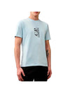 30/1 Jersey British Sailor Short Sleeve T-Shirt Blue - CP COMPANY - BALAAN 1