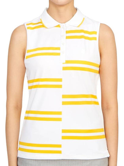 Offset Stripe Tech Pique Sleeveless Snow - G/FORE - BALAAN 2