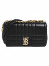 Lola Quilted Lambskin Small Shoulder Bag Black - BURBERRY - BALAAN 1