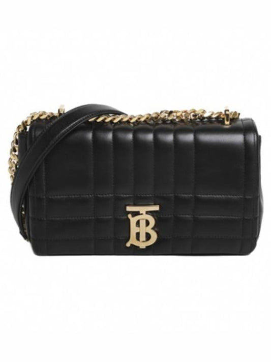 Lola Quilted Lambskin Small Shoulder Bag Black - BURBERRY - BALAAN 1