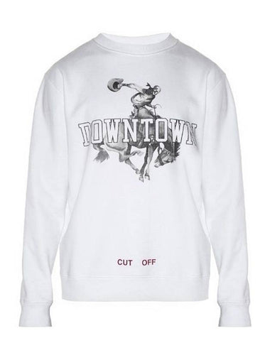 12Th Anniversary Downtown Sweatshirt White - OFF WHITE - BALAAN 1