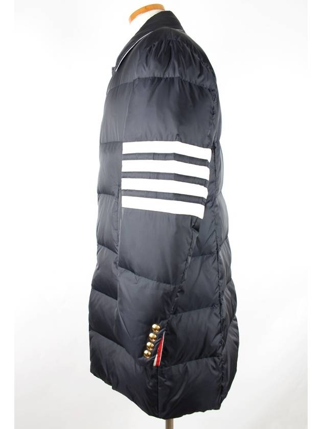 Diagonal armband gold padded coat 2 100 - THOM BROWNE - BALAAN 4