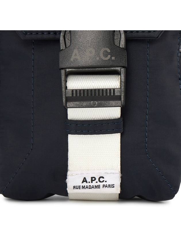 Trek Logo Buckle Nylon Pouch Cross Bag Dark Navy - A.P.C. - BALAAN 10