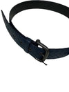 Men's Intrecciato Leather Belt Navy - BOTTEGA VENETA - BALAAN.