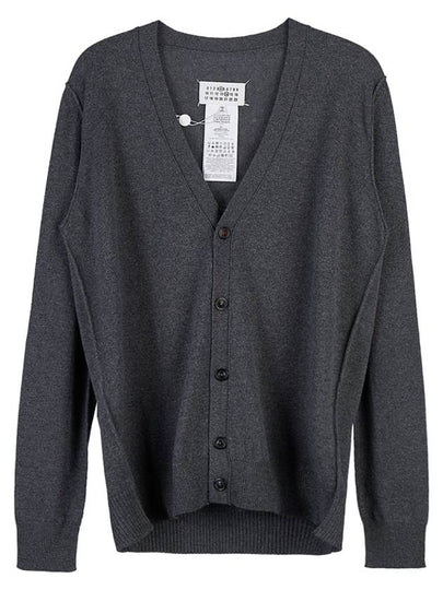 Cashmere Back Stitch Cardigan Grey - MAISON MARGIELA - BALAAN 2