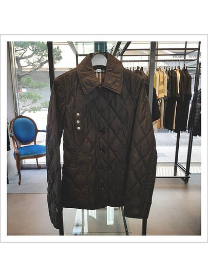 Diamond Quilted Thermoregulated Jacket Black - BURBERRY - BALAAN 2