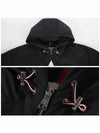 Granero Logo Hooded Jacket Black - MONCLER - BALAAN 6