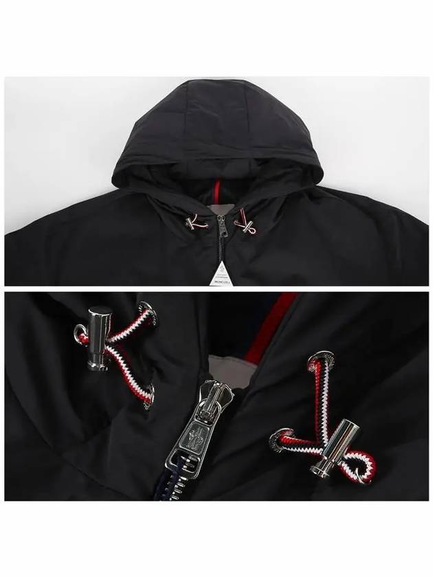 Granero Logo Hooded Jacket Black - MONCLER - BALAAN 6