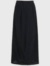 Sweet Pea Wrinkle Maxi Skirt Black - MICANE - BALAAN 8