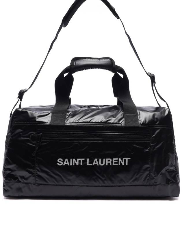 Nylon Nuxx Duffle Bag Black Platinum - SAINT LAURENT - BALAAN 3