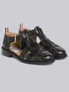 Vitello Calf Brogue Fisherman Sandals Black - THOM BROWNE - BALAAN 2