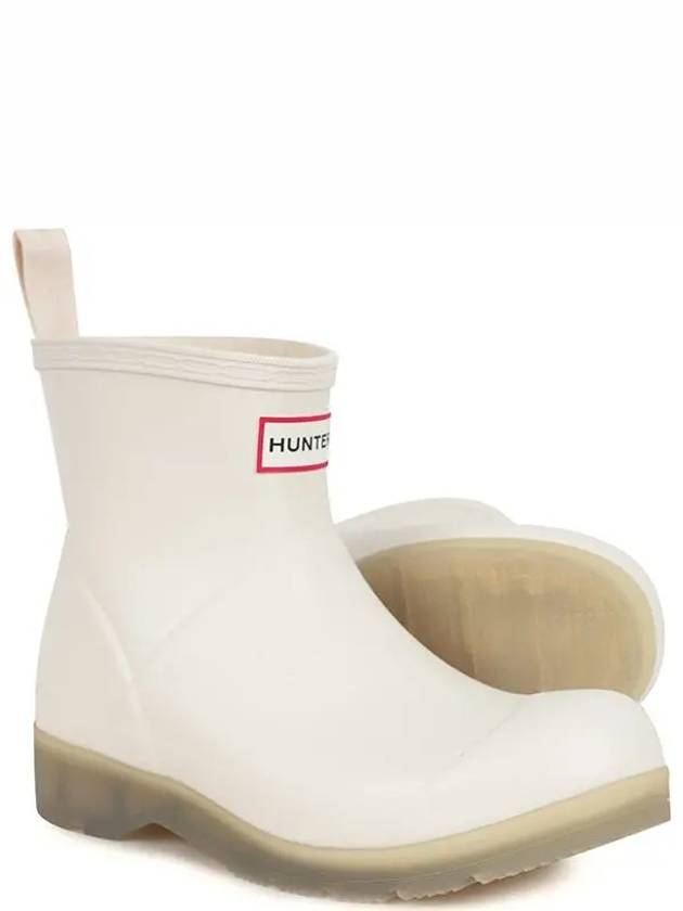 Play Short Translucent Sole Rain Boots Shaded White - HUNTER - BALAAN 3