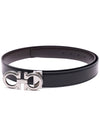 Gancini Reversible Belt Black Brown - SALVATORE FERRAGAMO - BALAAN 4