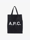 Eco Lou Logo Tote Bag Navy - A.P.C. - BALAAN 4