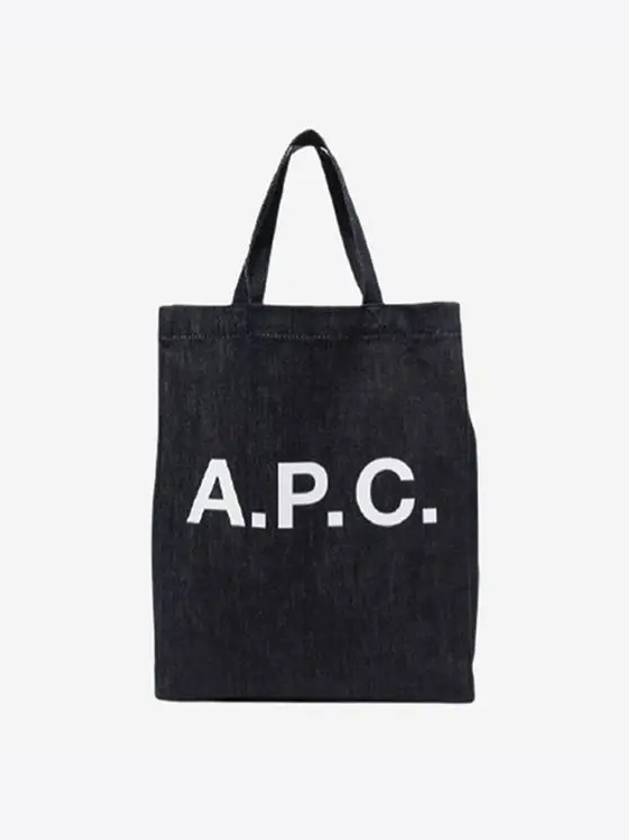 Eco Lou Logo Tote Bag Navy - A.P.C. - BALAAN 3