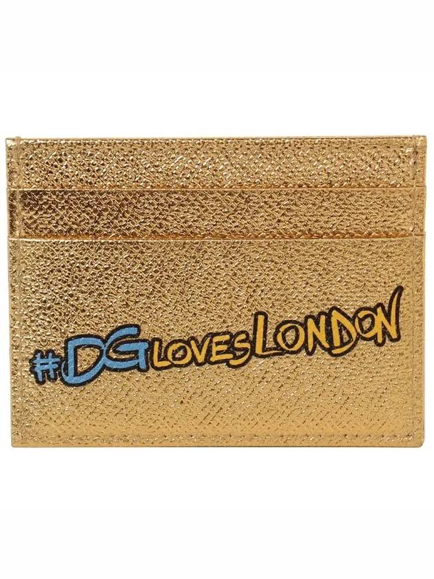 DG Love London Card Wallet Gold - DOLCE&GABBANA - BALAAN 3