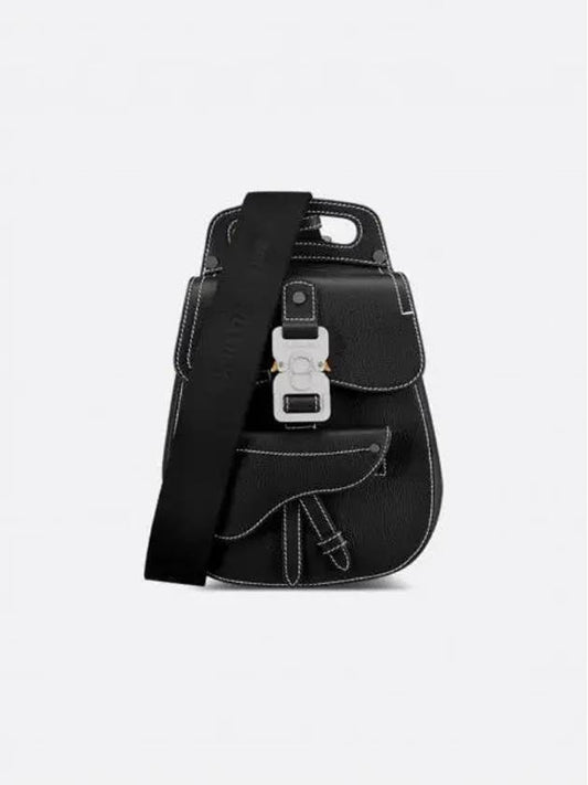 Gallop Grained Calfskin Sling Cross Bag Black - DIOR - BALAAN 2